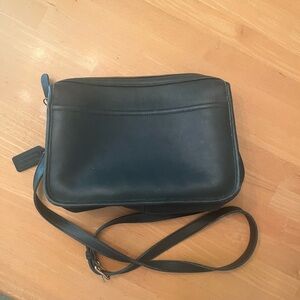 Coach Dark Leather Crossbody Bag